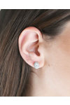 14ct White Gold Earrings with Zircon by SAVVIDIS