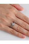 Μονόπετρο δαχτυλίδι SAVVIDIS από λευκόχρυσο 14Κ με ζιργκόν (Νο 56)