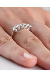 14ct White Gold Eternity Ring with Zircon by SAVVIDIS (No 55)