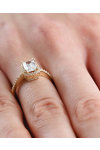 Celeste 14ct Gold Solitaire Ring with Zircon by SAVVIDIS (No 54)