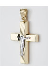 14ct Two-Toned Gold Cross by SAVVIDIS
