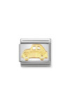 Σύνδεσμος (Link) NOMINATION αυτοκινητάκι από ατσάλι και χρυσό 18K