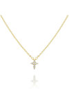 DOUKISSA NOMIKOU Little Cross necklace gold