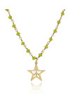 DOUKISSA NOMIKOU Green Rosary Star Necklace