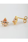 14ct Gold Earrings with Zircon by FaCaD’oro