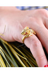 Δαχτυλίδι κριάρι SAVVIDIS από χρυσό 18Κ με διαμάντια, ρουμπίνια, ζαφείρι και σμαράγδι (No 55)