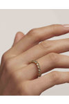 Δαχτυλίδι PDPAOLA Motion Blue Tide Gold Ring από επιχρυσωμένο (18Κ) Ασήμι 925 (No 54)