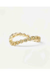 PDPAOLA Motion Green Tide Gold Ring made of 18ct-Gold-Plated Sterling Silver (No 54)