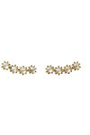 Σκουλαρίκια PDPAOLA Motion Blue Tide Gold Earrings από επιχρυσωμένο (18Κ) Ασήμι 925