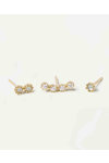 Σκουλαρίκια PDPAOLA Motion Ocean Gold Earrings Set από επιχρυσωμένο (18Κ) Ασήμι 925