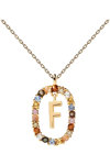 PDPAOLA Letters 2021 Letter F Necklace made of 18ct-Gold-Plated Sterling Silver