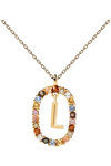 PDPAOLA Letters 2021 Letter L Necklace made of 18ct-Gold-Plated Sterling Silver