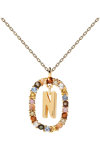 PDPAOLA Letters 2021 Letter N Necklace made of 18ct-Gold-Plated Sterling Silver