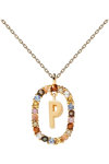 PDPAOLA Letters 2021 Letter P Necklace made of 18ct-Gold-Plated Sterling Silver
