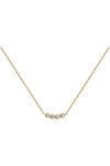PDPAOLA Motion Blue Tide Gold Necklace made of 18ct-Gold-Plated Sterling Silver