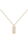 PDPAOLA Carry-Overs Icy Gold Necklace made of 18ct-Gold-Plated Sterling Silver
