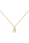 PDPAOLA Carry-Overs Padlock Gold Necklace made of 18ct-Gold-Plated Sterling Silver