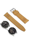 TIMBERLAND Lacandon Brown Leather Smart Strap Replacement for Smartwatches (22 mm)