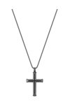 POLICE Geometric Metal Stainless Steel Cross with Chain