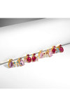 DOUKISSA NOMIKOU Happiness Stud Earrings (Ruby and Pink Zircon Stones)