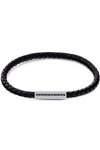 CALVIN KLEIN Stainless Steel and Leather Bracelet