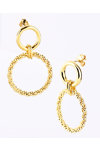 Gold Plated Sterling Silver Earrings by KIKI Core Collection