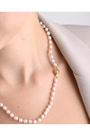 Fresh Water Pearl Necklace With a Silver Clasp by SAVVIDIS
