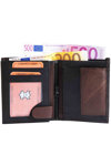 Mens Black-Brown Leather Wallet