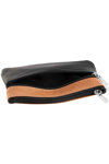 Black and Brown Leather key pouch