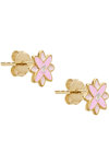 Σκουλαρίκια DOUKISSA NOMIKOU Pink Flower Stud Earrings