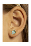 DOUKISSA NOMIKOU Blue Flower Stud Earrings