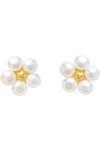 Σκουλαρίκια DOUKISSA NOMIKOU Little Pearl Flower Stud Earrings