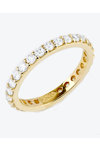 SOLEDOR Tennis 14ct Gold Eternity Ring with zircon (No 52)