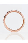 Δαχτυλίδι σειρέ SOLEDOR της σειράς Tennis από ροζ χρυσό 14Κ με ζιργκόν (No 52)