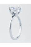 SOLEDOR Luna 14ct White Gold Solitaire Ring with Zircon (No 53)