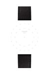 TISSOT Black Leather Strap 23 mm