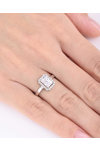 SOLEDOR 14ct ΅White Gold Solitaire Ring with Zircon (No 54)