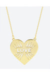 Necklace Love Heart in 14ct Gold by FOREVER I SEE LOVE SOLEDOR