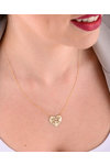 Necklace Love Heart in 14ct Gold by FOREVER I SEE LOVE SOLEDOR