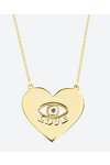 Necklace Eye Love in 14ct Gold by FOREVER I SEE LOVE SOLEDOR