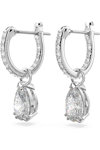 SWAROVSKI White Millenia hoop earrings