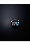 Δαχτυλίδι CHIARA FERRAGNI Princess Rainbow από επιροδιωμένο κράμα μετάλλων με ζιργκόν (No 16)
