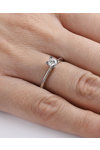 Μονόπετρο δαχτυλίδι SAVVIDIS από λευκόχρυσο 18Κ και διαμάντι (No 53)