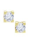 18ct Gold Earrings with Diamonds by SAVVIDIS
