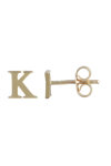9ct Gold Initial Earring by SAVVIDIS