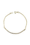 14ct Gold Bracelet with Zircons by SAVVIDIS