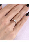 Μονόπετρο δαχτυλίδι SAVVIDIS από λευκόχρυσο 18Κ και διαμάντι (No 53)