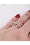 18ct White Gold Engagement Ring with Diamond by Savvidis (G.I.A.)
