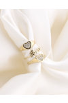 Δαχτυλίδι Καρδιά SAVVIDIS The Love Collection από Χρυσό 14K με Ζιργκόν (No 54)