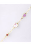 Gold plated Silver Bracelet with Evil Eye, Hello Kitty and Heart by Ino&Ibo